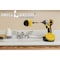 Drill Brush Power Scrubber By Useful Products 5 in W 5 in L Brush, Yellow Y-S-4M-5X-QC-DB - alternate 5